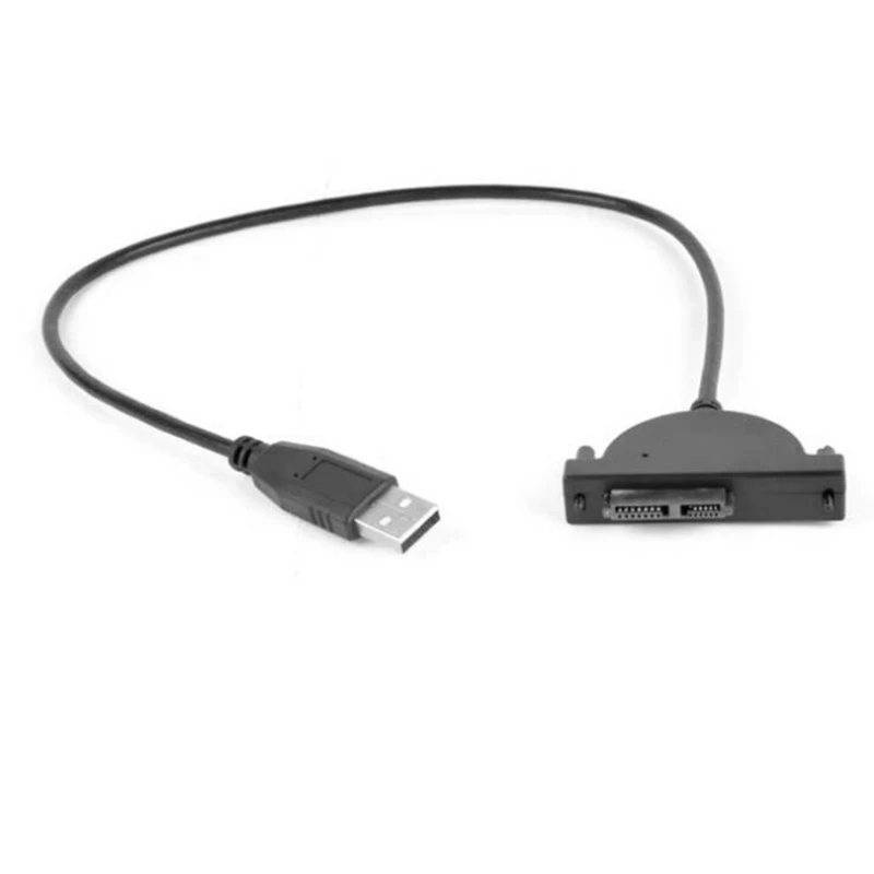 

Кабель SATA для оптического дискового привода USB2.0, кабель преобразования 6 + 7 контактов SATA в USB 2,0, кабель для привода ноутбука