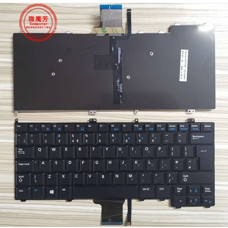 Английская подсветка новинка для DELL клавиатура ноутбука Latitude E7440 E7240 | Компьютеры