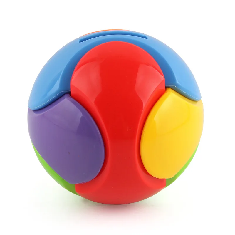 

Children 3d Assembly Building Blocks Color Cube Puzzle Educational Building Block Ball Kid Diy Assembly Piggy Bank Boy Girl Gift