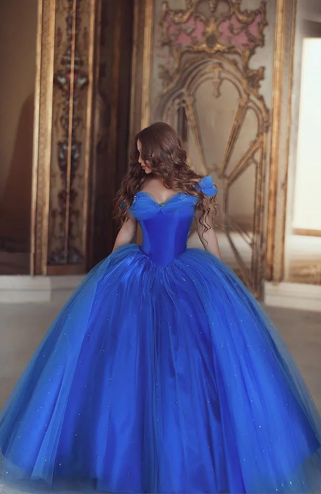 Бальные платья Королевского синего цвета на заказ, vestido de 15 anos de debutante, вечерние платья Золушки на выпускной, платье для 15 лет