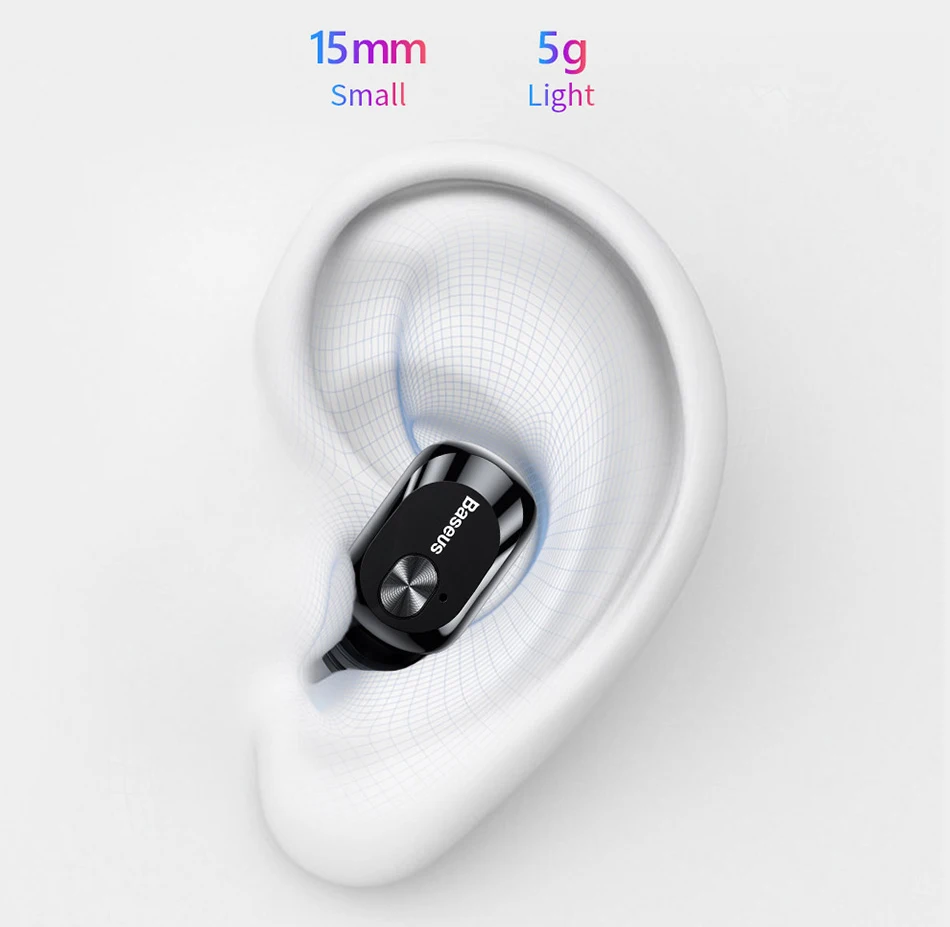 Baseus W01 TWS Bluetooth наушники беспроводные наушники Bluetooth 5,0 стерео Бас Беспроводные наушники с HD микрофоном для телефона