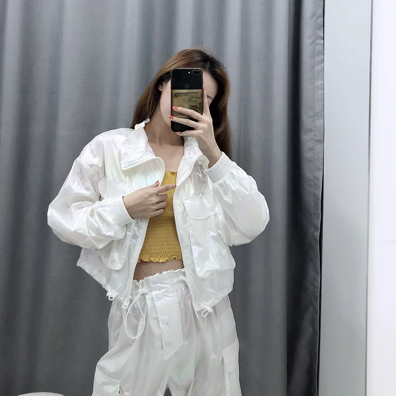 Женские Водонепроницаемые комплекты осень 2019 новые модные разноцветные куртки и