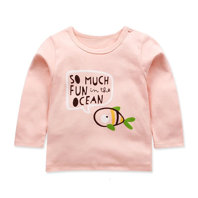 Новинка осени 2019 милая детская рубашка из чистого хлопка с длинными рукавами и