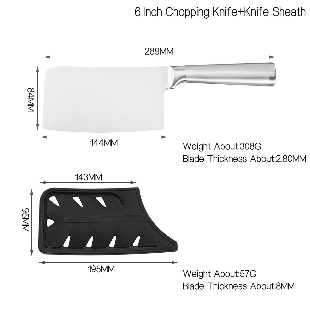 XYj нож из нержавеющей стали 6 дюймов кухонные безопасные ножи японский шеф повар