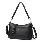 Сумка на плечо женская из натуральной кожи, роскошный модный саквояж кросс-боди, мессенджер, тоут, кошельки