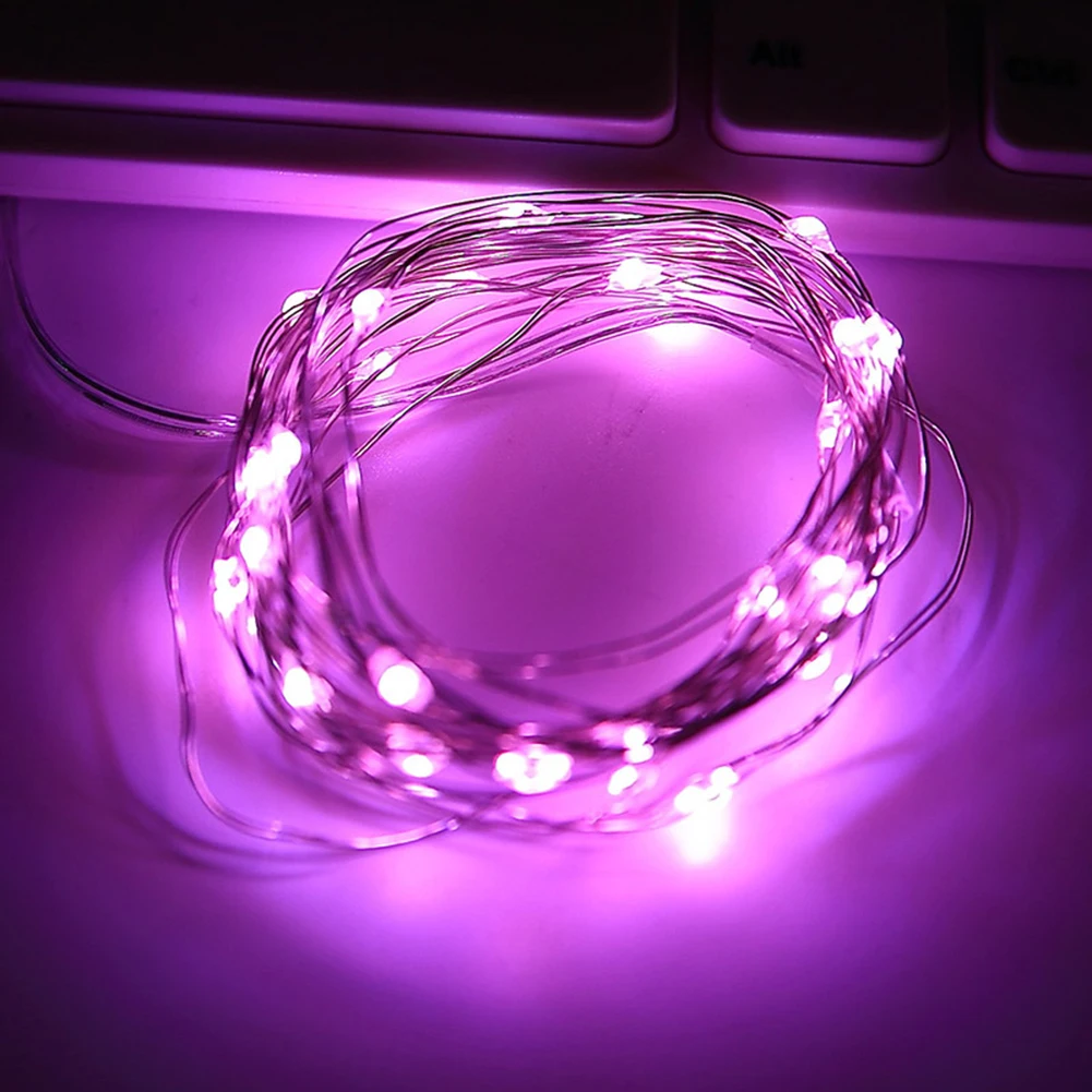 2/5/10m Flexible Copper Wire LED Starry Stringed Lights DIY Eco-friendly Fairy Garland For Christmas Tree Wedding Party Decor | Дом и сад