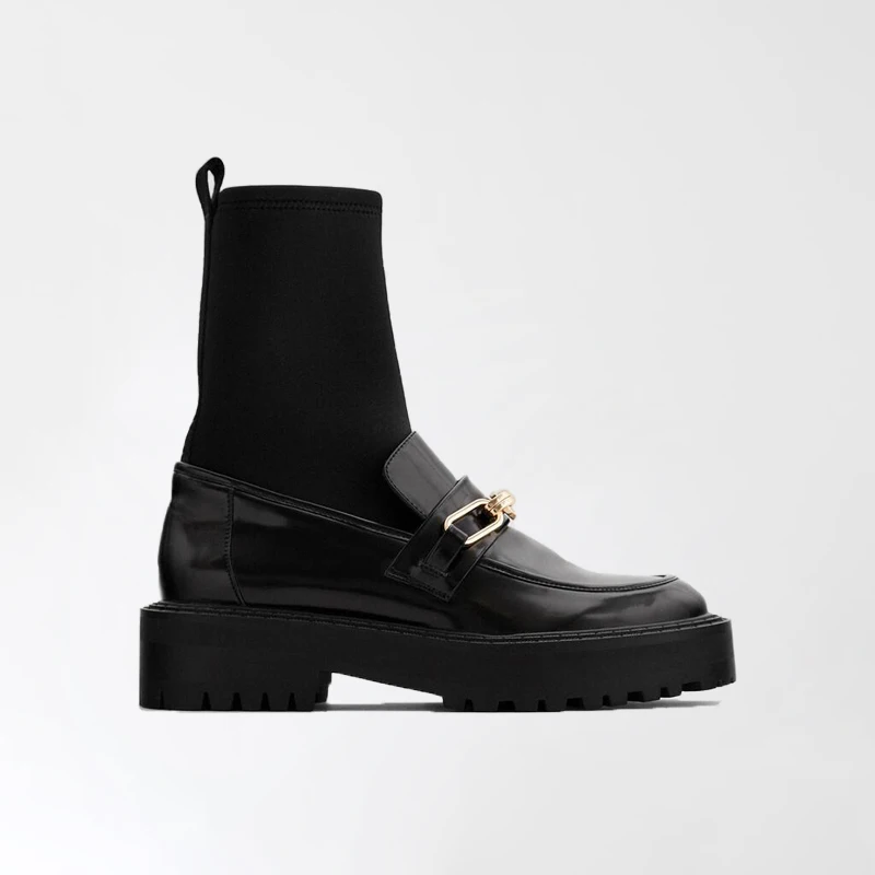 2020 Роскошные брендовые теплые зимние сапоги женские Стрейчевые вязаные носки