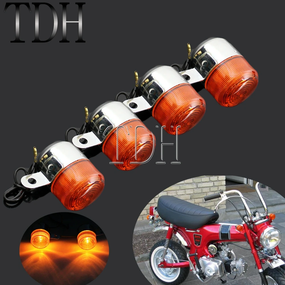 Указатели поворота для мотоциклов Honda Dax ST50 ST70 CT70 Z50 чоппер 2 пары - купить по