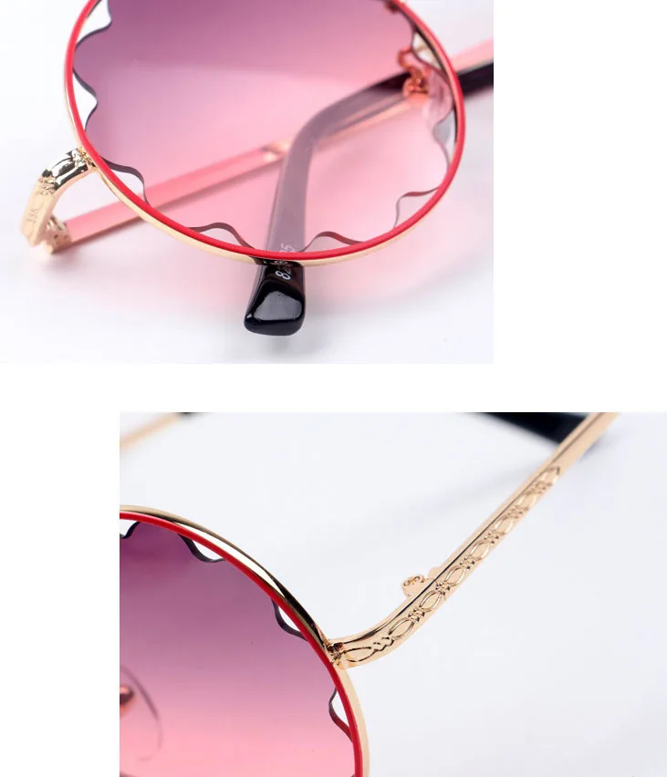 Новинка 2019 г. Модные Винтажные круглые детские солнцезащитные очки в