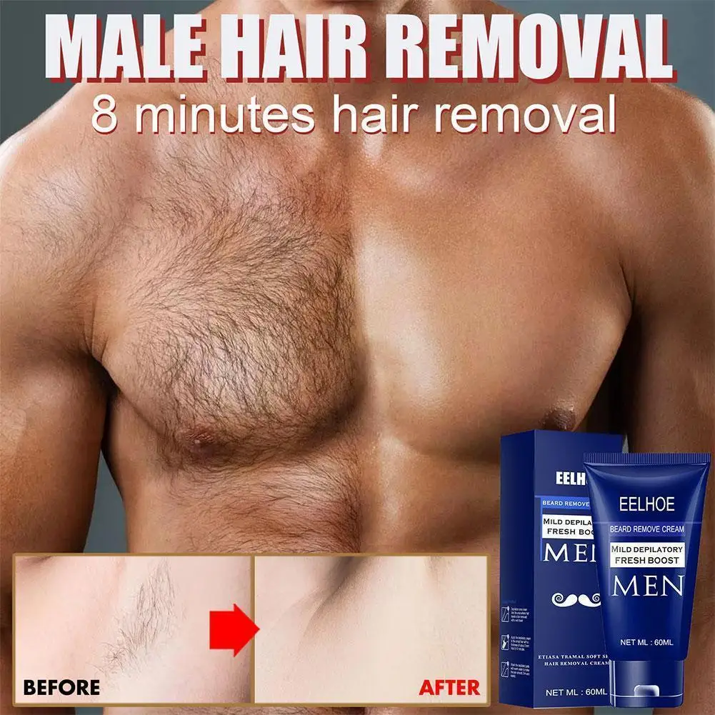 

Men Hair Removal Cream Mild Fresh Depilatory Paste Moustache Hair Natural Remover Removal Gentle Cream Beard F5G9