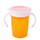 Круглая герметичная детская чашка, детская силиконовая чашка с защитой от протечек на 360 градусов, детская тренировочная чашка без волшебной чашки BPA