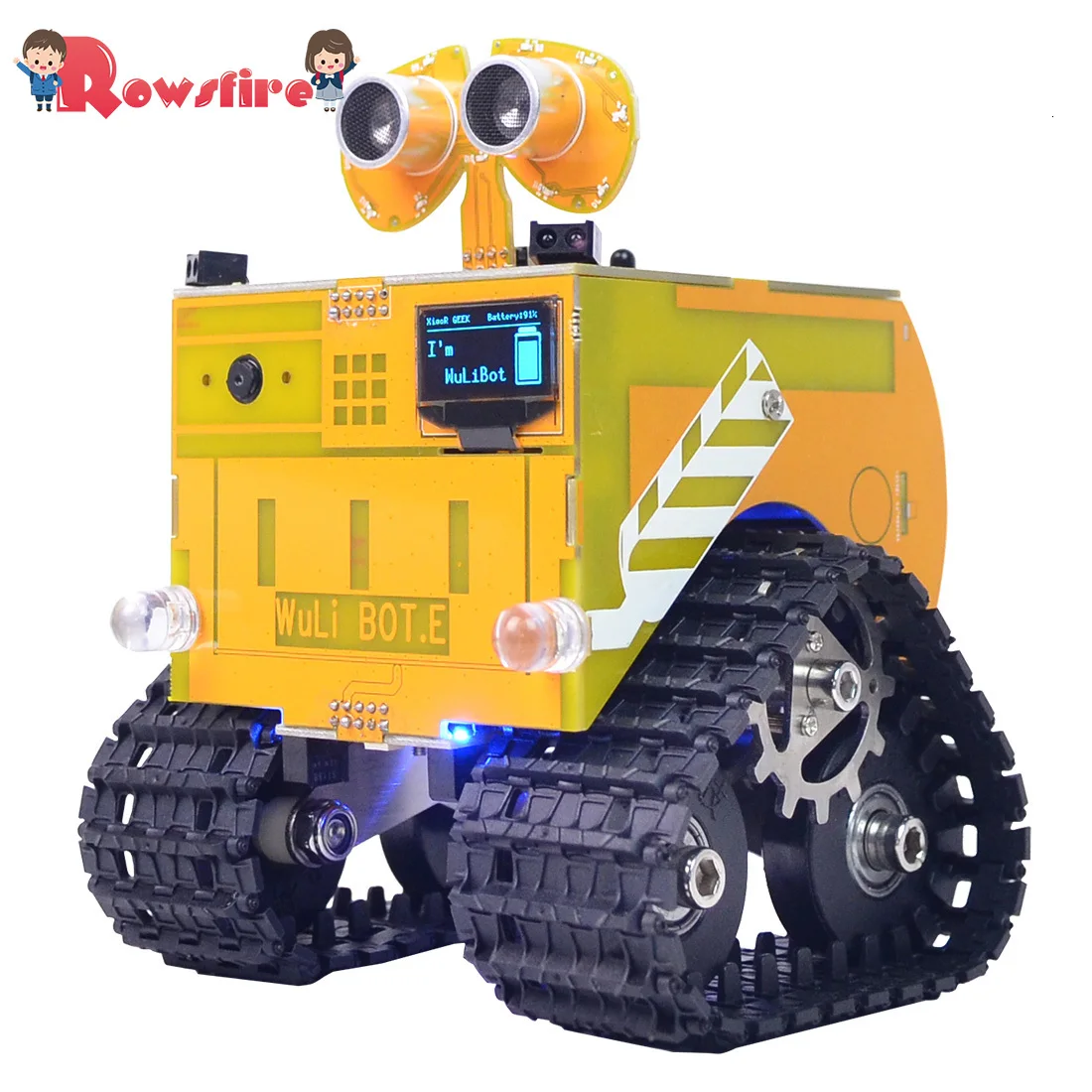 WuliBot скретч+ Mixly программируемый робот RC программируемый трек автомобиль паровой развивающие игрушки с камерой/без камеры