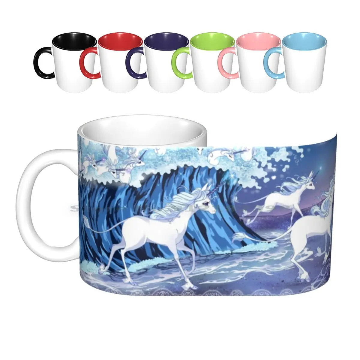

Unicorns In The Sea Ceramic Mugs Coffee Cups Milk Tea Mug The Last Unicorn Unicorn Unicorns Creative Trending Vintage Gift
