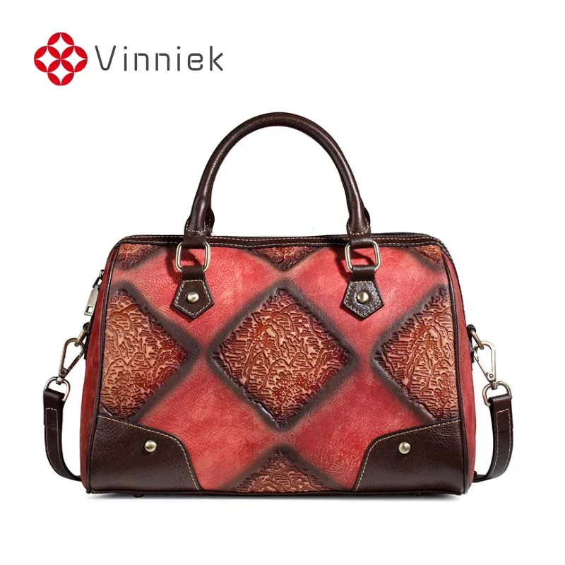 Новая женская Ретро сумка из воловьей кожи сумки на плечо со вставками роскошная