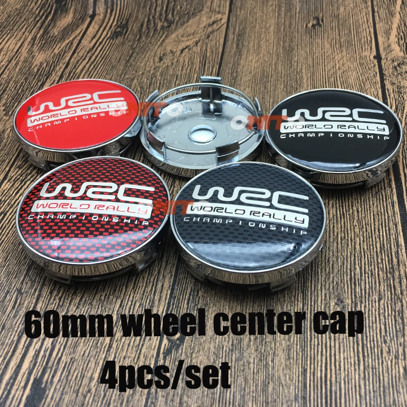 Hot Sale 4PC 60mm 2.36inch WRC logo Wheel Sticker Car Center Cap Decoration Styling Hub Centre Cover Chrome | Автомобили и