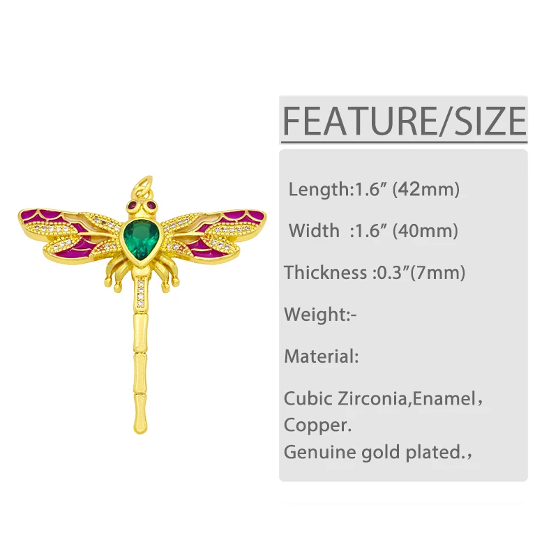 Подвески OCESRIO для изготовления ювелирных изделий из латуни с фианитом в виде