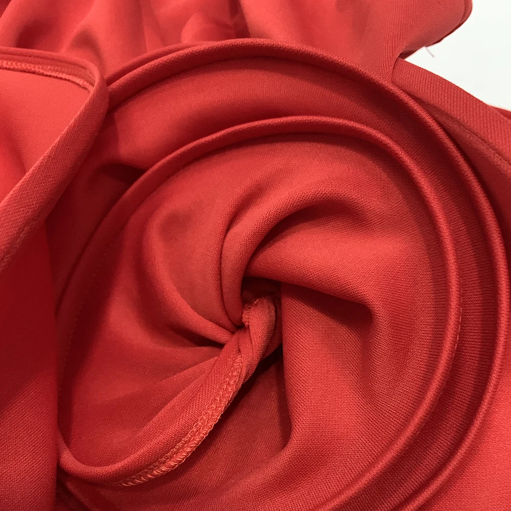 Сексуальное Красное Пеплум с оборками платье v образным вырезом вечерние платья