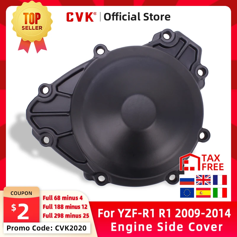 CVK крышка двигателя статора Крышка картера Боковая корпуса для YAMAHA YZF R1 2009 2010 2011 2013