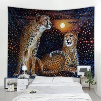 pattern leopard decoration tapestry animal decoration tapestry mandala bohemian hippie wall tapestry hanging bedroom living room
