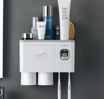 3 Цвет аксессуары для ванной комнаты держатель зубной щетки Автоматический