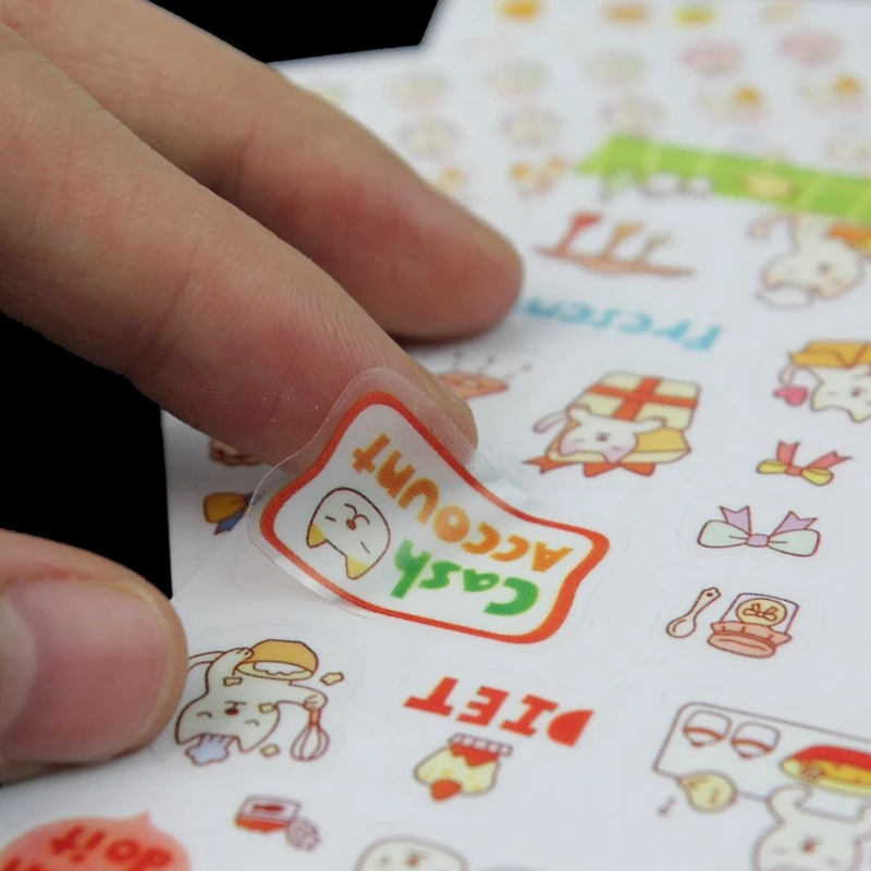 6 листов милый кот Украшение DIY дневник с расписанием календарь Filofax Декор стикер