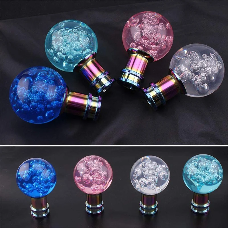 

Universal Shift Knob Shift Lever Knob Acrylic Shift Knob Transparent Crystal Bubble Gear Shift Knob