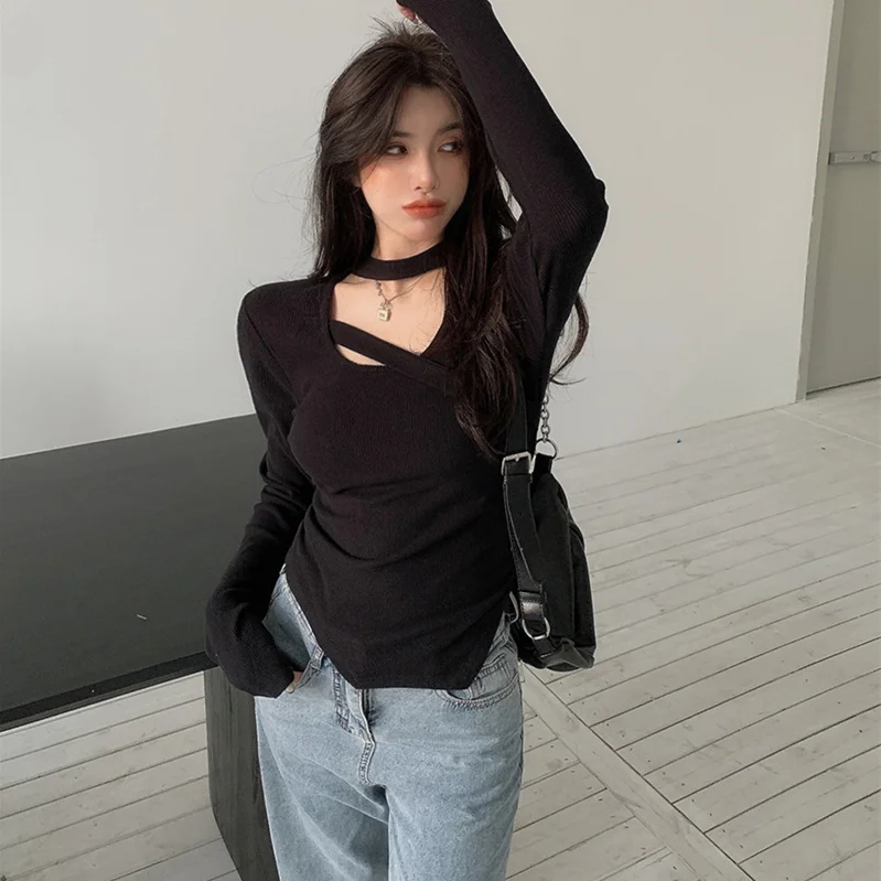 

Осенняя рубашка большого размера, однотонный топ для пышных девушек, скрывающая сверхуниверсальная длинная рубашка для похудения