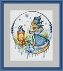 Набор для вышивания крестиком летающий дракон в снегу 25-27, Канва из хлопчатобумажной ткани, 18 карат, 14 карат, набор для рукоделия сделай сам