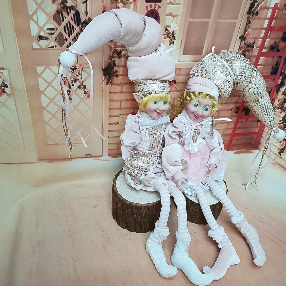 

Super Cute Christmas Elf Decoration 60cm Height Plush Elves Doll Xmas Christmas Navidad New Year Gifts Kids Tree Hanging Orna