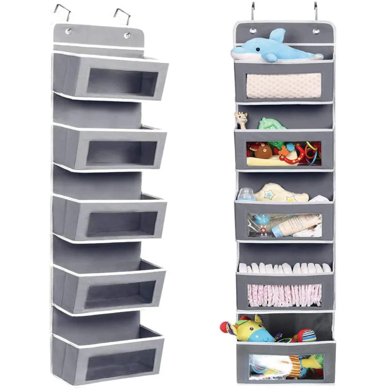 

Five-layer Hanging Organizer Bag Non-Woven Fabric Door Wall Hanging Storage Bag In Living Room Bedroom Kitchen for Toy Cosmetic