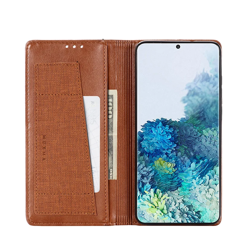 Блестящий кожаный чехол с откидной крышкой для samsung Galaxy S20 + Магнитный кошелек