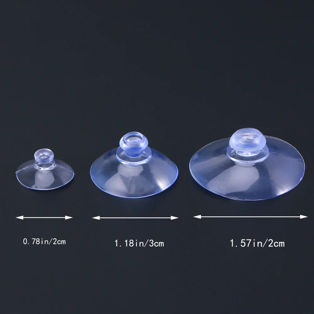 

90 in 1 2cm/3cm/4cm Clear Suction Cup Sucker Pads Wall Hangers without Hooks for Kitchen Office Bathroom