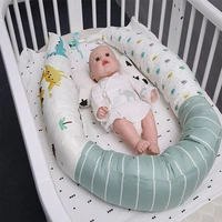 1 9m length newborn baby bed bumper pure weaving plush knot crib bumper kids bed baby cot protector baby room decor