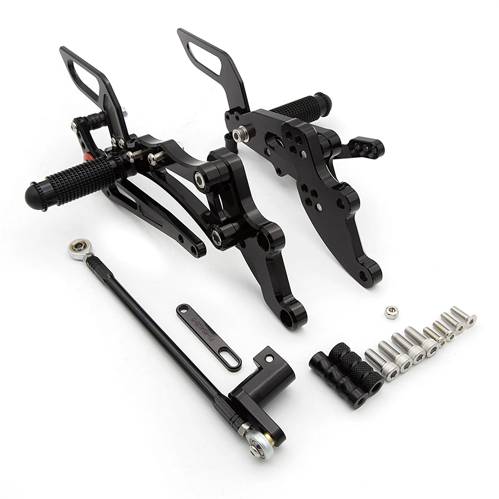 Для Aprilia RS4 125 4T 2011- 2013 CNC Алюминиевые Регулируемые мотоциклетные задние комплекты задний комплект Подножки педаль подставка для ног