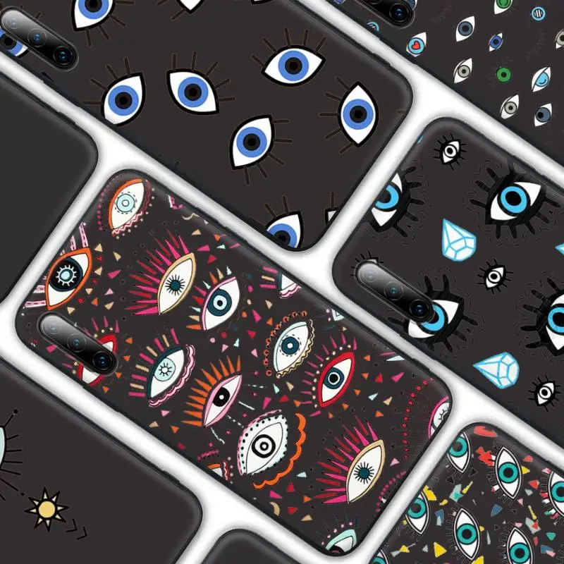 

Luxury Eye Blue Evil Eye Print Cellphone Case For Samsung A6 A6s A9 A7 A8 A30 A31 A40 A10 A20 A530 Fundas