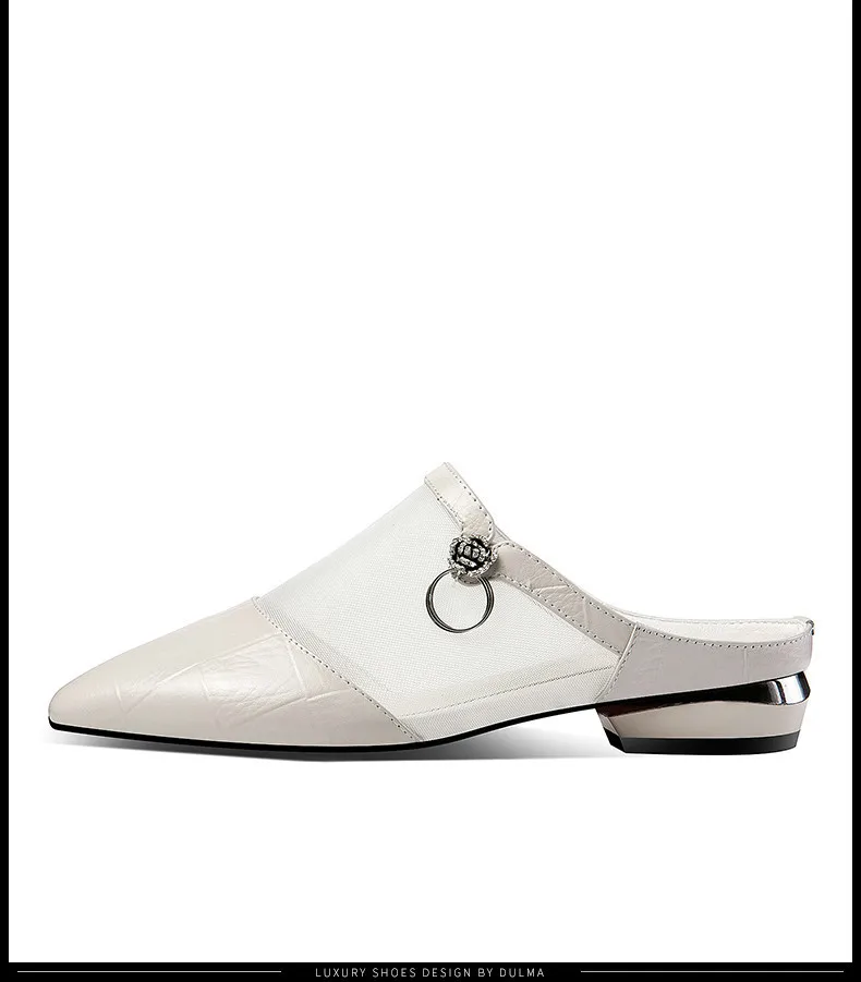 

Women's Slippers Women's New Fashion Mesh Gauze Hollow Baotou Thick and Low-heeled Women's Sandals for Summer Women's Shoes