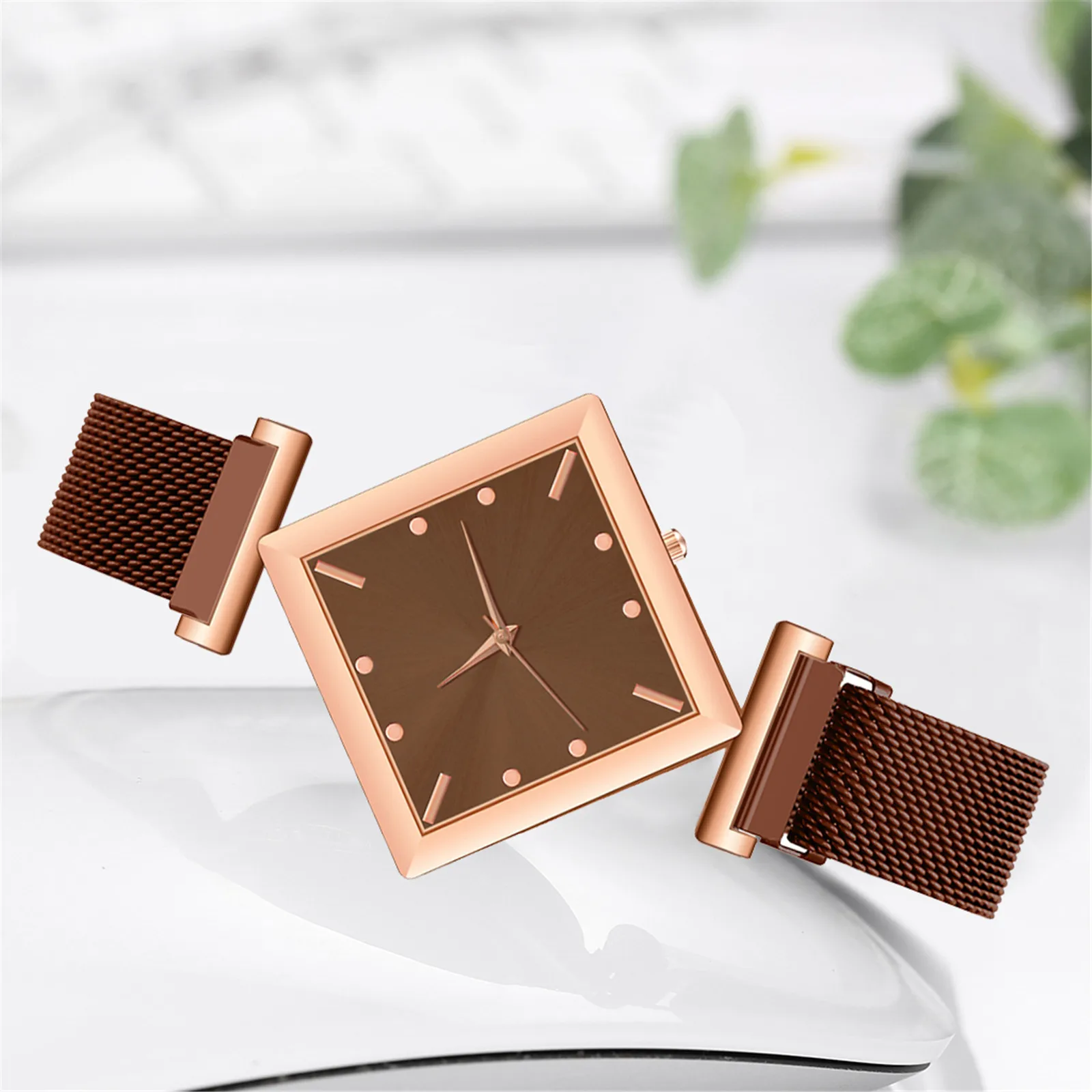 

Ladies Fashion Quartz Watch Stainless Steel Strap Watch Analog Watch Color Bracelet for Women's wristwatch Ladies watches