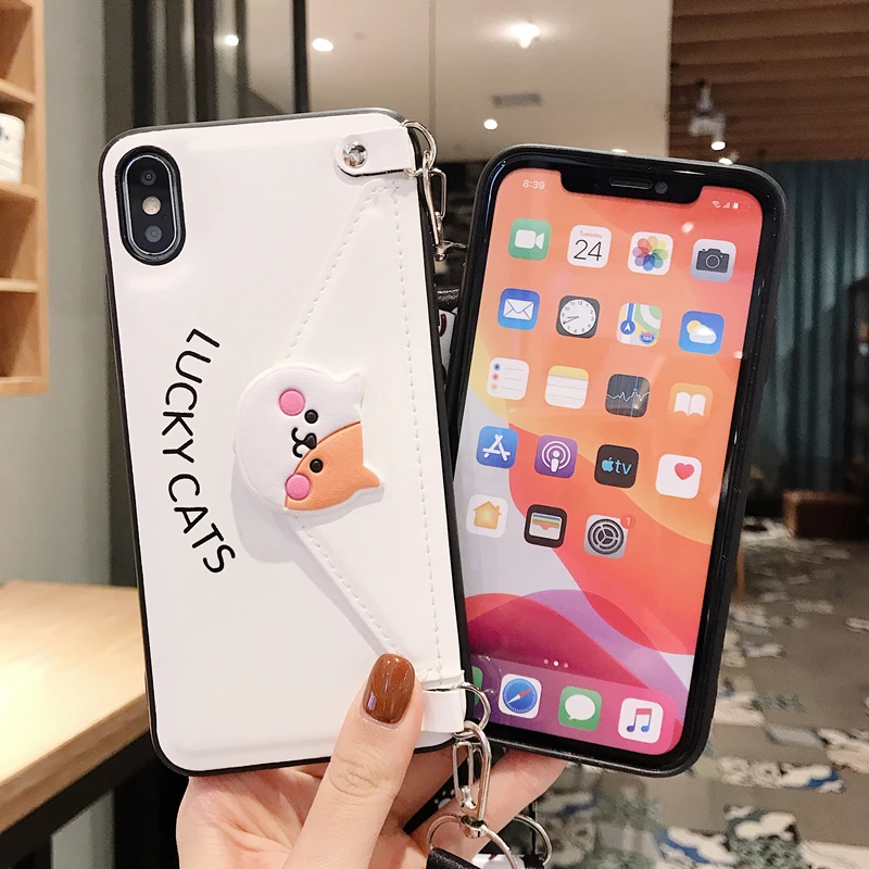 Чехол кошелек для iPhone 11 Pro XS MAX XR X 7 8Plus SE с отделением карт и плечевым
