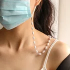 2021 модные Украшенные жемчужными бусинами цепь для маска ожерелье для женщин повесить маски очки шнур солнцезащитные очки для телефона, держатель для телефона шейный ремешок веревка подарок