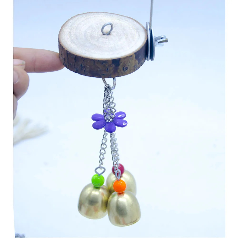 Игрушка попугай игрушка птица колокольчик бревно платформа деревянная модель