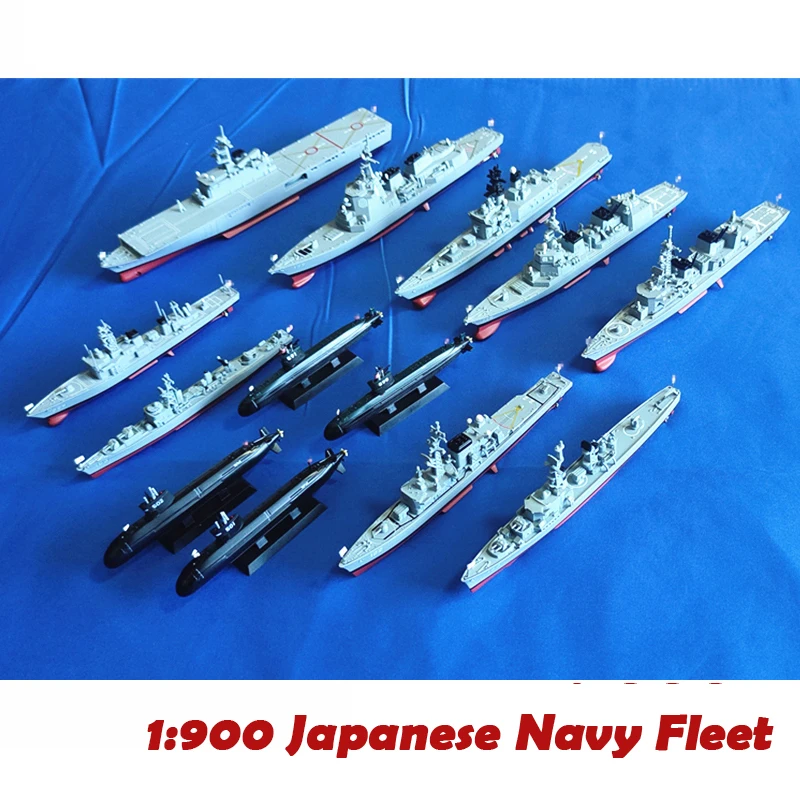 

1:900 Japanese Self-Defense Force Fleet Group Destroyer Frigate Submarine Model Military Collection