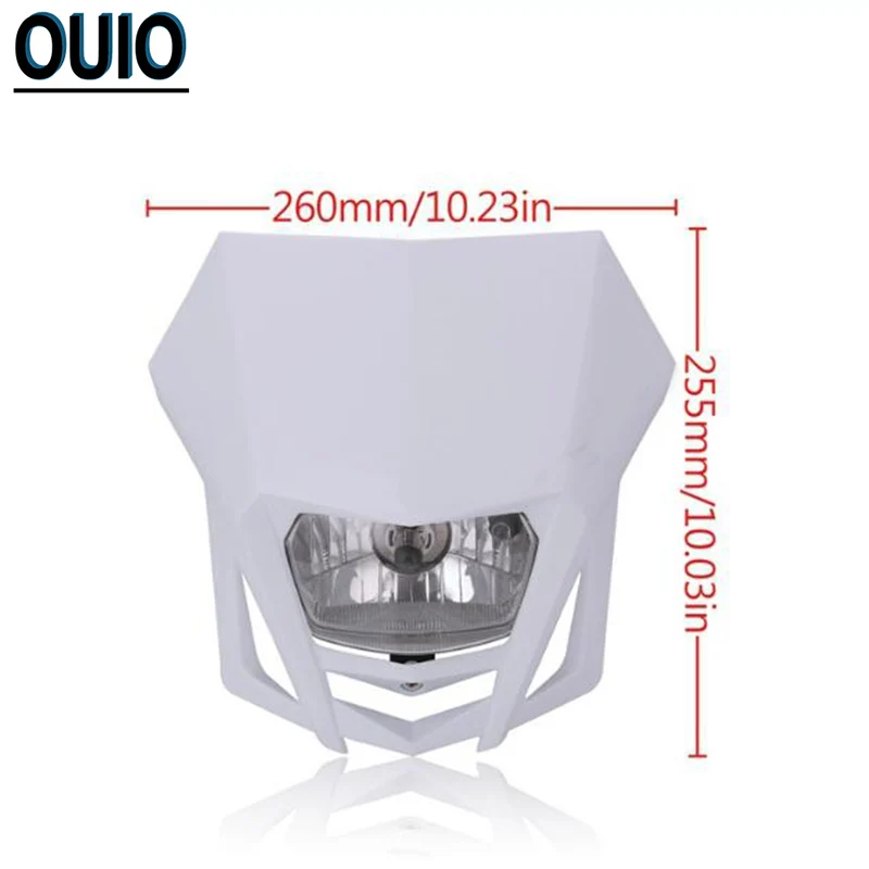 4 цвета Мотокросс внедорожный мотоцикл светильник сборки номерной знак лампа