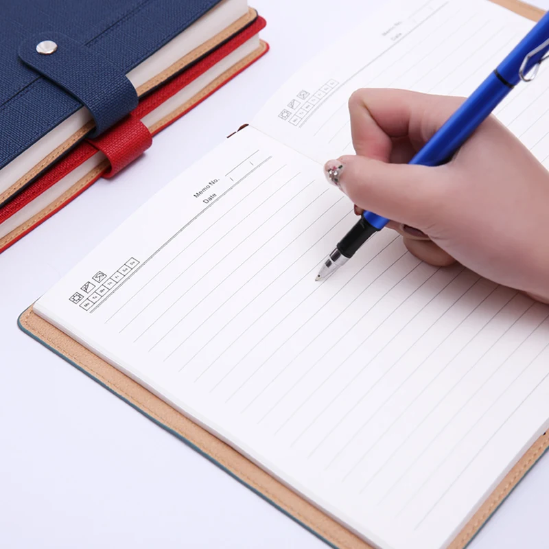 A5 милый блокнот с кожаной пряжкой для хранения 2020 недель ежемесячная учебная