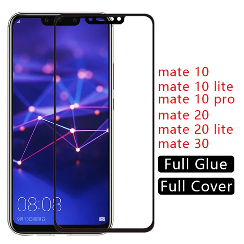 

2Pcs For Huawei mate 10lite Mate10Pro 10 20 light Screen Protector Tempered Glass on Huawei mate 20 lite mate30 Protective Film