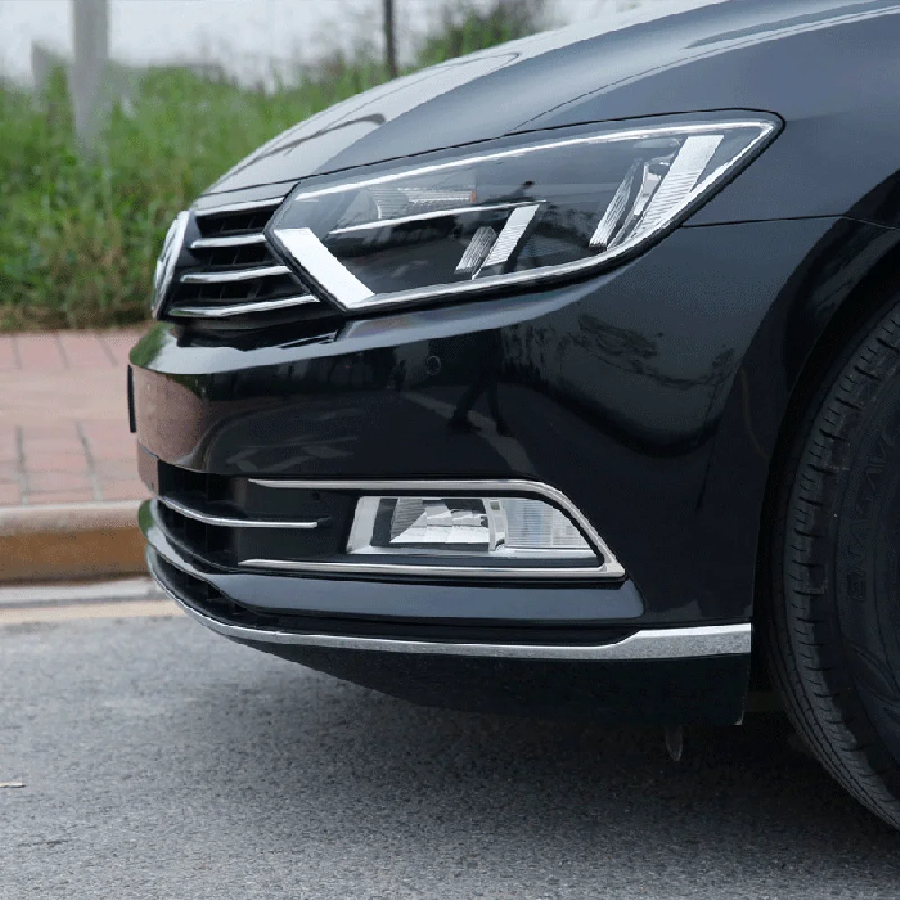 Fit For Volkswagen Passat B8 Variant 2018 2019 2020 Car Front Fog Light Cover Trims Head Lamp Frame Protector | Автомобили и