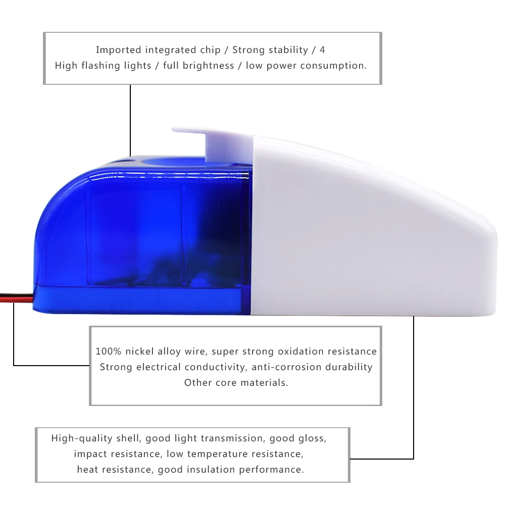 Охранная сигнализация DC12V светильник стробоскопический сигнал Предупреждение