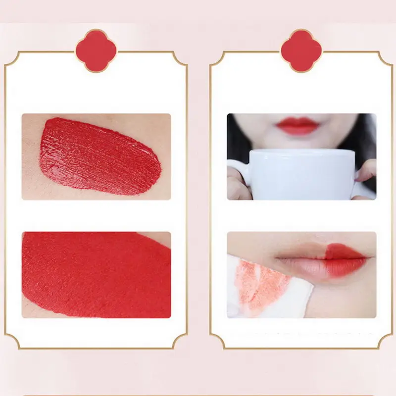 Губная помада матовая бархатная текстура Уход за губами увлажнение губ