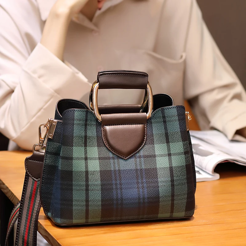 

Luxury Brand Bucket Crossbody Bags Women Real Leather Female Designer Handbag Ladies Solid Handheld Shoulder Messenger Bag