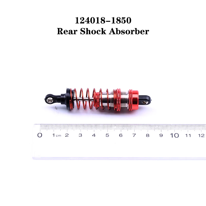 

WLtoys 124018 RC Car 1/12 Spare Parts 4WD Metal Chassis 124018-1850 Metal Rear Shock Absorber Assembly Original Accessories