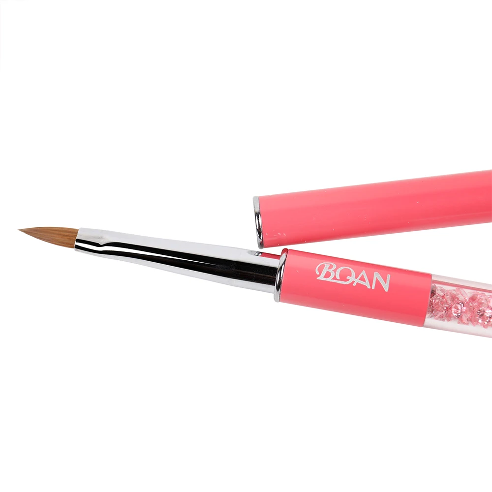 BQAN 1 шт. #4 кристаллическая кисть для ногтей чистый колонский соболиный волос
